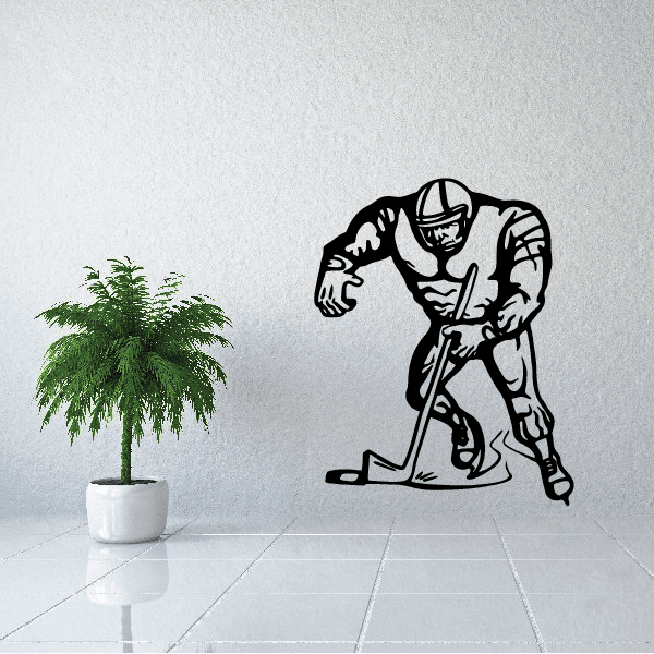 Image of Hockey Player Wall Decal - Vinyl Decal - Car Decal - CDS060