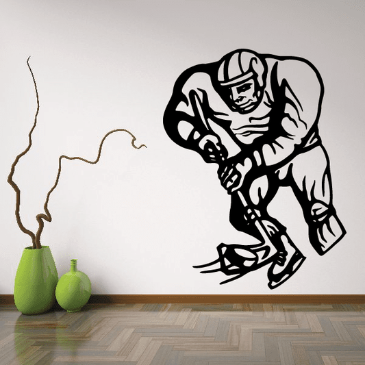 Image of Hockey Player Wall Decal - Vinyl Decal - Car Decal - CDS061