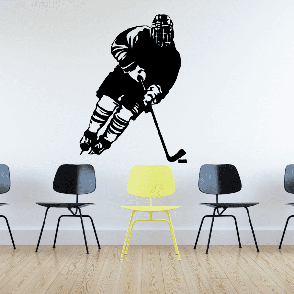 Image of Hockey Player Wall Decal - Vinyl Decal - Car Decal - CDS109