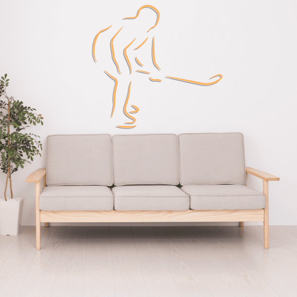 Image of Hockey Player Wall Decal - Vinyl Sticker - Car Sticker - Die Cut Sticker - CDSCOLOR005