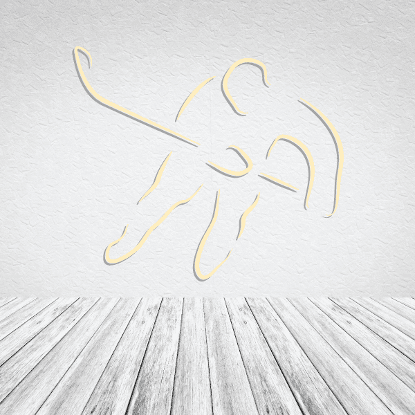 Image of Hockey Player Wall Decal - Vinyl Sticker - Car Sticker - Die Cut Sticker - CDSCOLOR008