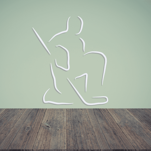 Image of Hockey Player Wall Decal - Vinyl Sticker - Car Sticker - Die Cut Sticker - CDSCOLOR009