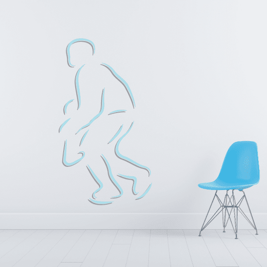Image of Hockey Player Wall Decal - Vinyl Sticker - Car Sticker - Die Cut Sticker - CDSCOLOR017