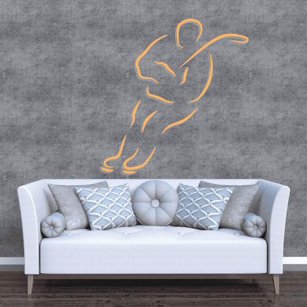 Image of Hockey Player Wall Decal - Vinyl Sticker - Car Sticker - Die Cut Sticker - CDSCOLOR025