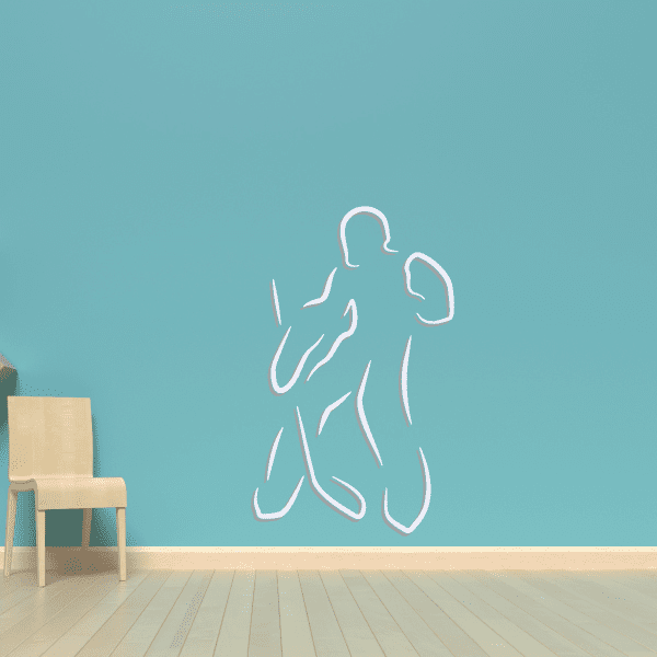 Image of Hockey Player Wall Decal - Vinyl Sticker - Car Sticker - Die Cut Sticker - CDSCOLOR029