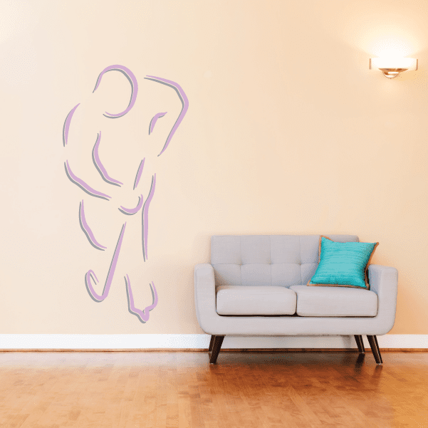 Image of Hockey Player Wall Decal - Vinyl Sticker - Car Sticker - Die Cut Sticker - CDSCOLOR038