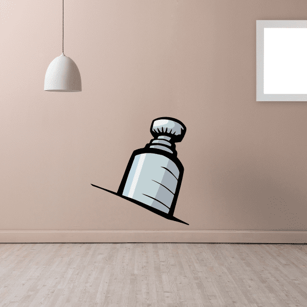 Image of Hockey Stanley Cup Trophy Player Wall Decal - Vinyl Sticker - Car Sticker - Die Cut Sticker - CDSCOLOR101