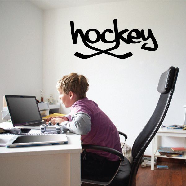 Image of Hockey Sticks Wall Decal - Vinyl Decal - Car Decal - Vd001