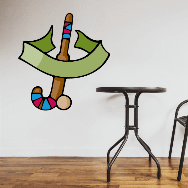 Image of Hockey Template Wall Decal - Vinyl Sticker - Car Sticker - Die Cut Sticker - CDSCOLOR199