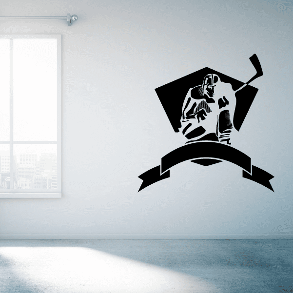 Image of Hockey Templates Player Wall Decal - Vinyl Decal - Car Decal - CDS111