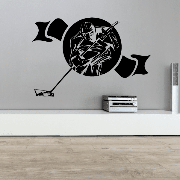 Image of Hockey Templates Player Wall Decal - Vinyl Decal - Car Decal - CDS113