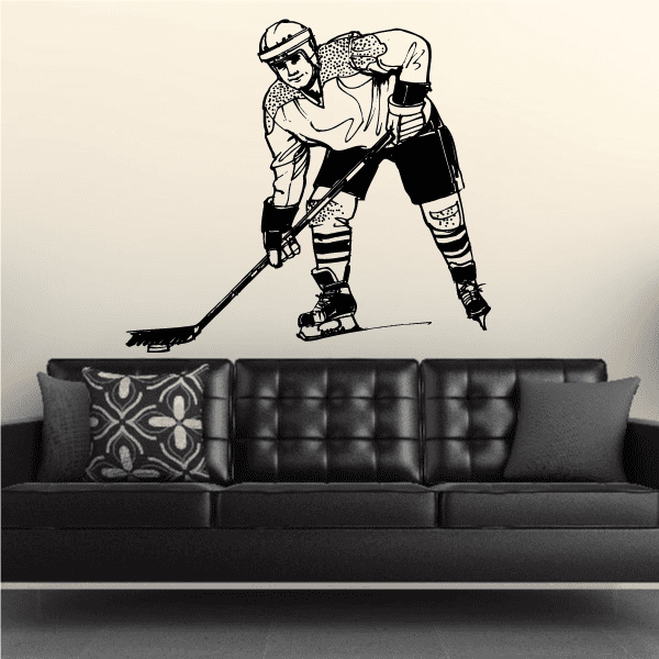 Image of Hockey Wall Decal - Vinyl Decal - Car Decal - Bl004