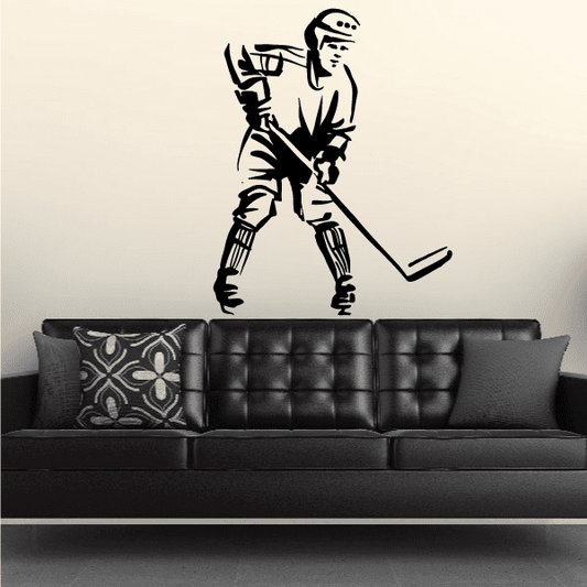 Image of Hockey Wall Decal - Vinyl Decal - Car Decal - Bl005