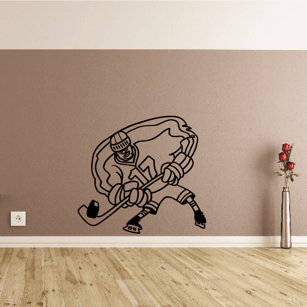 Image of Hockey Wall Decal - Vinyl Decal - Car Decal - Bl013