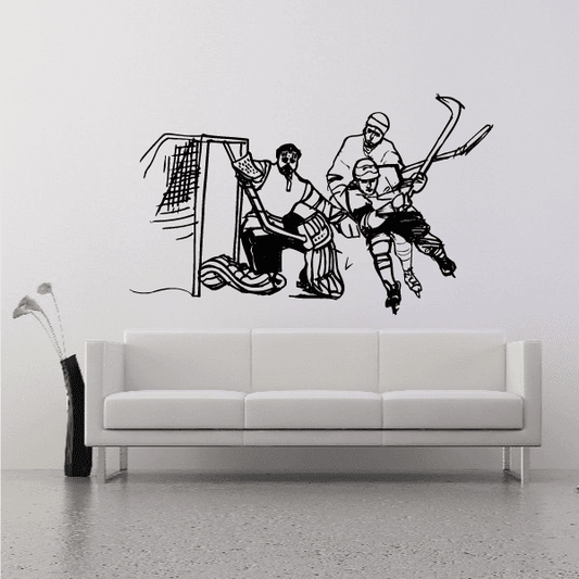 Image of Hockey Wall Decal - Vinyl Decal - Car Decal - Bl019