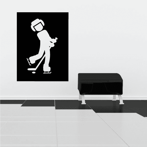 Image of Hockey Wall Decal - Vinyl Decal - Car Decal - Bl032