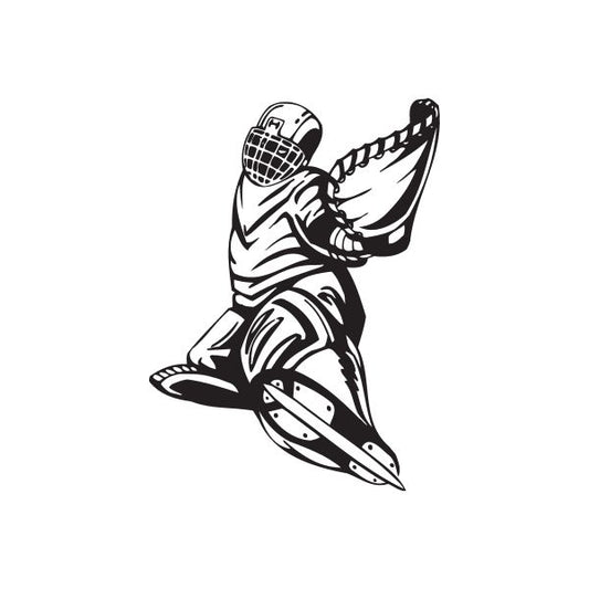 Image of Hockey Wall Decal - Vinyl Decal - Car Decal - DC 001