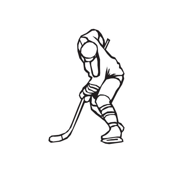 Image of Hockey Wall Decal - Vinyl Decal - Car Decal - DC 005