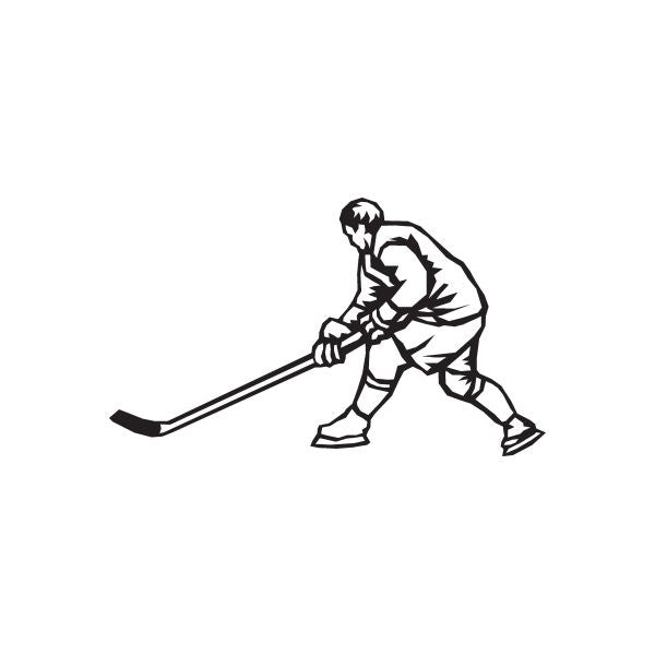 Image of Hockey Wall Decal - Vinyl Decal - Car Decal - DC 007