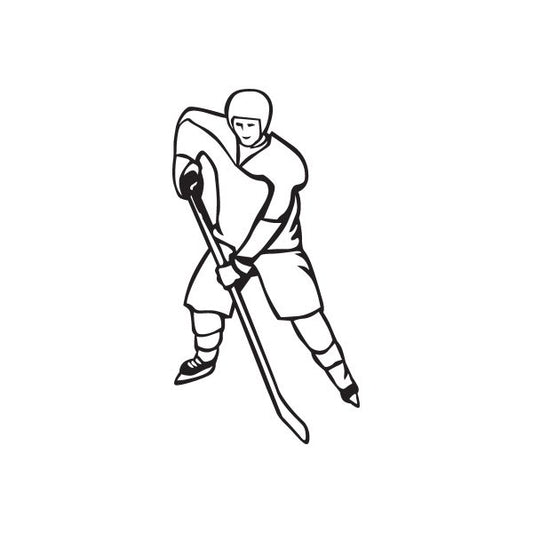 Image of Hockey Wall Decal - Vinyl Decal - Car Decal - DC 009