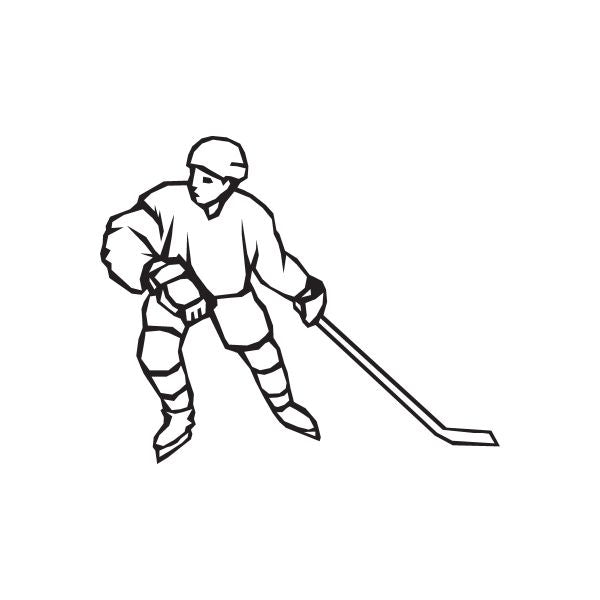 Image of Hockey Wall Decal - Vinyl Decal - Car Decal - DC 011