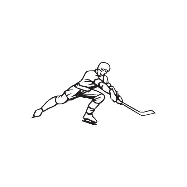 Image of Hockey Wall Decal - Vinyl Decal - Car Decal - DC 014