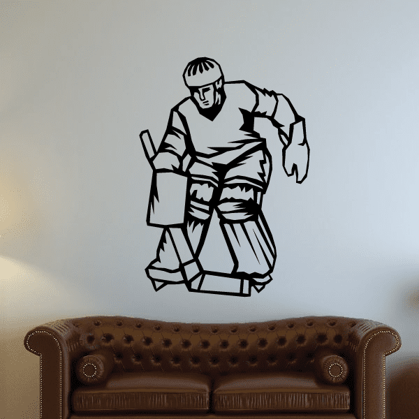 Image of Hockey Wall Decal - Vinyl Decal - Car Decal - SM003