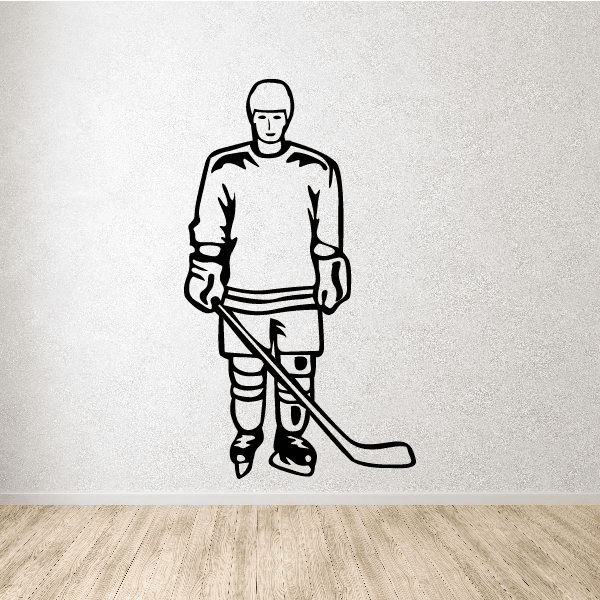 Image of Hockey Wall Decal - Vinyl Decal - Car Decal - SM005