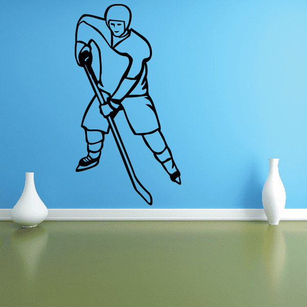 Image of Hockey Wall Decal - Vinyl Decal - Car Decal - SM006