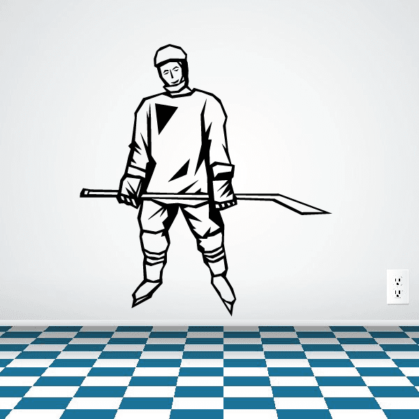 Image of Hockey Wall Decal - Vinyl Decal - Car Decal - SM007