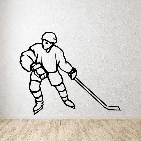 Image of Hockey Wall Decal - Vinyl Decal - Car Decal - SM008