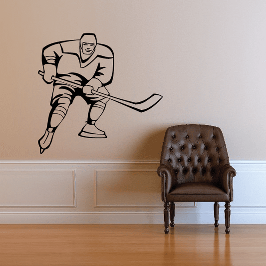 Image of Hockey Wall Decal - Vinyl Decal - Car Decal - SM014