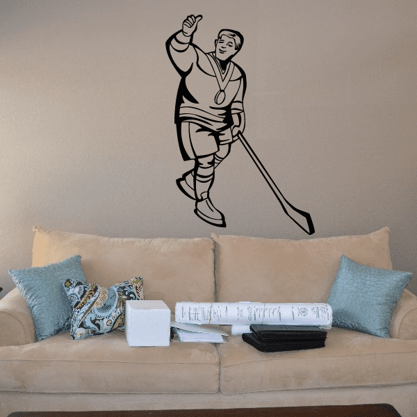 Image of Hockey Wall Decal - Vinyl Decal - Car Decal - SM015