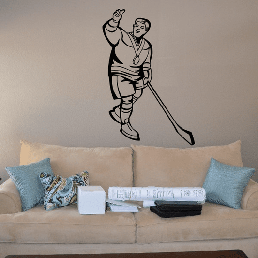 Image of Hockey Wall Decal - Vinyl Decal - Car Decal - SM015