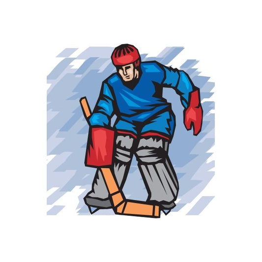 Image of Hockey Wall Decal - Vinyl Sticker - Car Sticker - Die Cut Sticker - DC 003