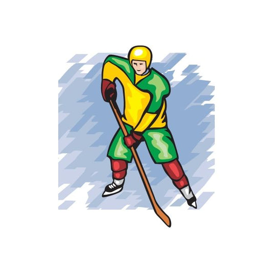 Image of Hockey Wall Decal - Vinyl Sticker - Car Sticker - Die Cut Sticker - DC 008