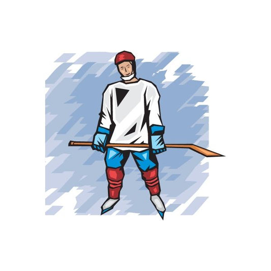 Image of Hockey Wall Decal - Vinyl Sticker - Car Sticker - Die Cut Sticker - DC 009