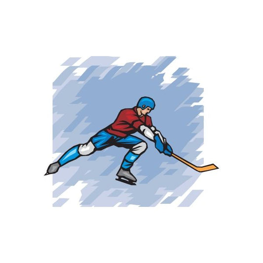 Image of Hockey Wall Decal - Vinyl Sticker - Car Sticker - Die Cut Sticker - DC 013