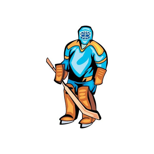 Image of Hockey Wall Decal - Vinyl Sticker - Car Sticker - Die Cut Sticker - DC 020