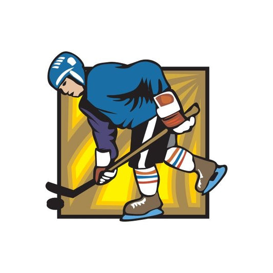 Image of Hockey Wall Decal - Vinyl Sticker - Car Sticker - Die Cut Sticker - DC 027