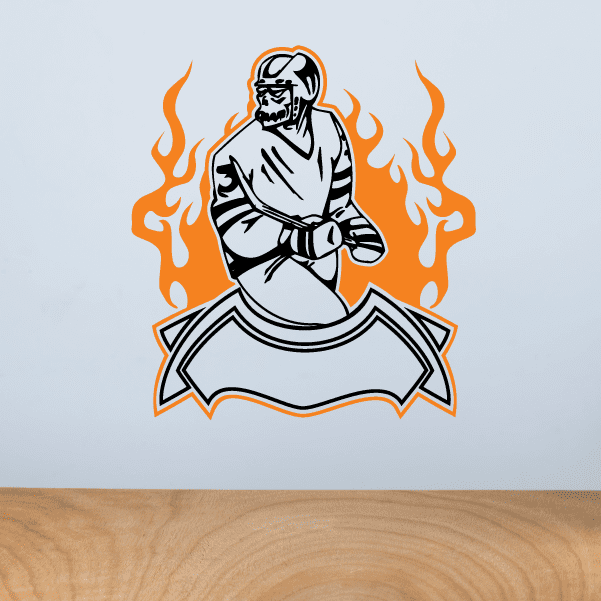 Image of Hockey Wall Decal - Vinyl Sticker - Car Sticker - Die Cut Sticker - SMcolor004