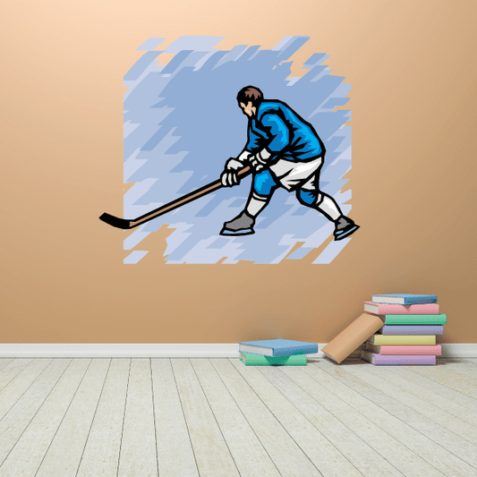 Image of Hockey Wall Decal - Vinyl Sticker - Car Sticker - Die Cut Sticker - SMcolor012
