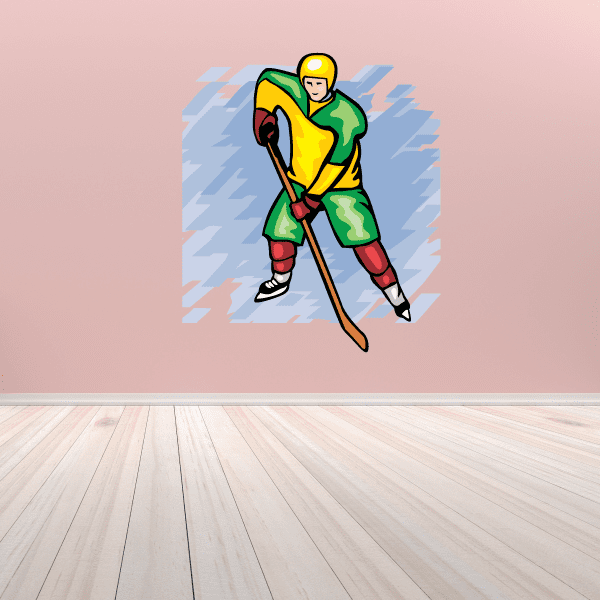Image of Hockey Wall Decal - Vinyl Sticker - Car Sticker - Die Cut Sticker - SMcolor014
