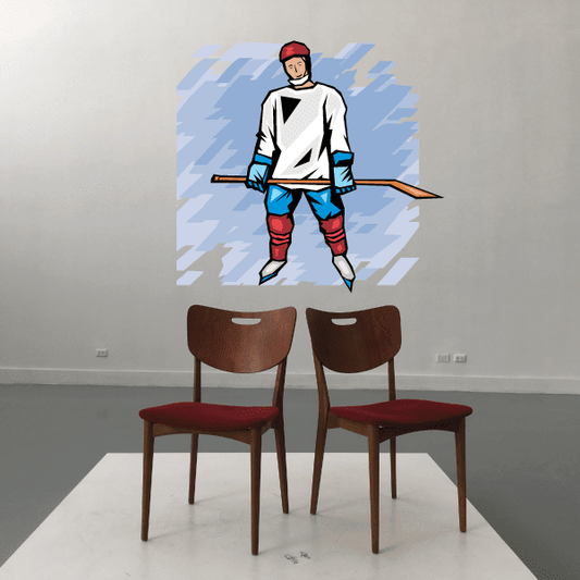 Image of Hockey Wall Decal - Vinyl Sticker - Car Sticker - Die Cut Sticker - SMcolor015