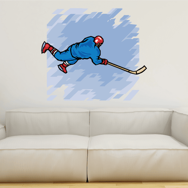Image of Hockey Wall Decal - Vinyl Sticker - Car Sticker - Die Cut Sticker - SMcolor020