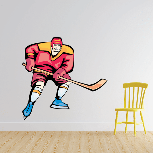 Image of Hockey Wall Decal - Vinyl Sticker - Car Sticker - Die Cut Sticker - SMcolor022