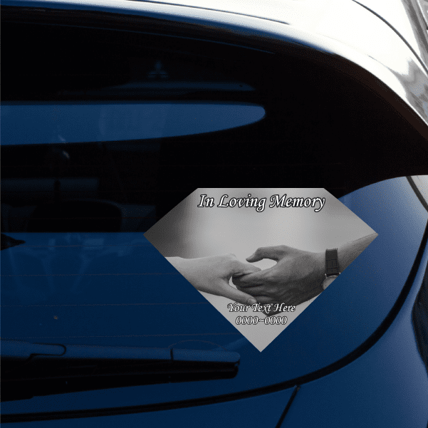 Image of Holding Hands In Loving Memory Custom Sticker