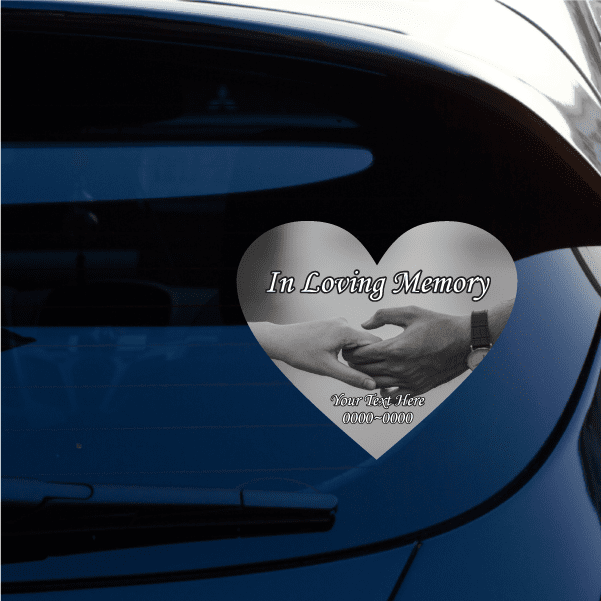 Image of Holding Hands In Loving Memory Custom Sticker