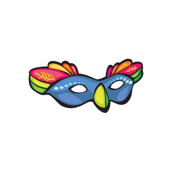 Image of Holiday Birthday Mask Sticker