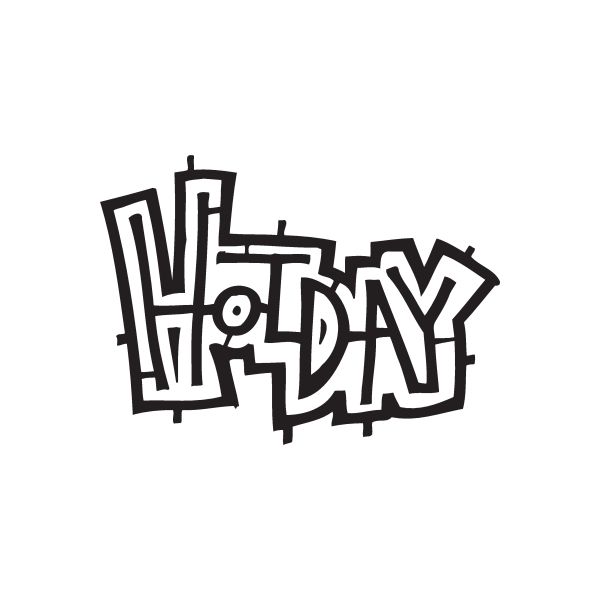 Image of Holiday Graffiti Decal